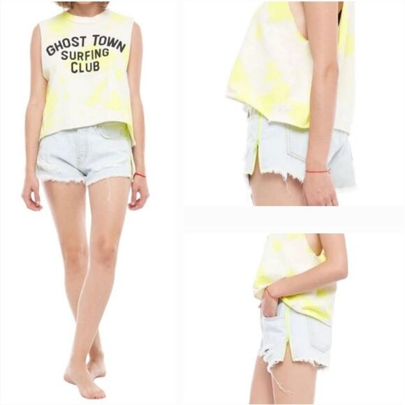 Sandrine Rose SR x Free People The Virgin Label Shorts Zipper Sides Size 24 New - Picture 1 of 13
